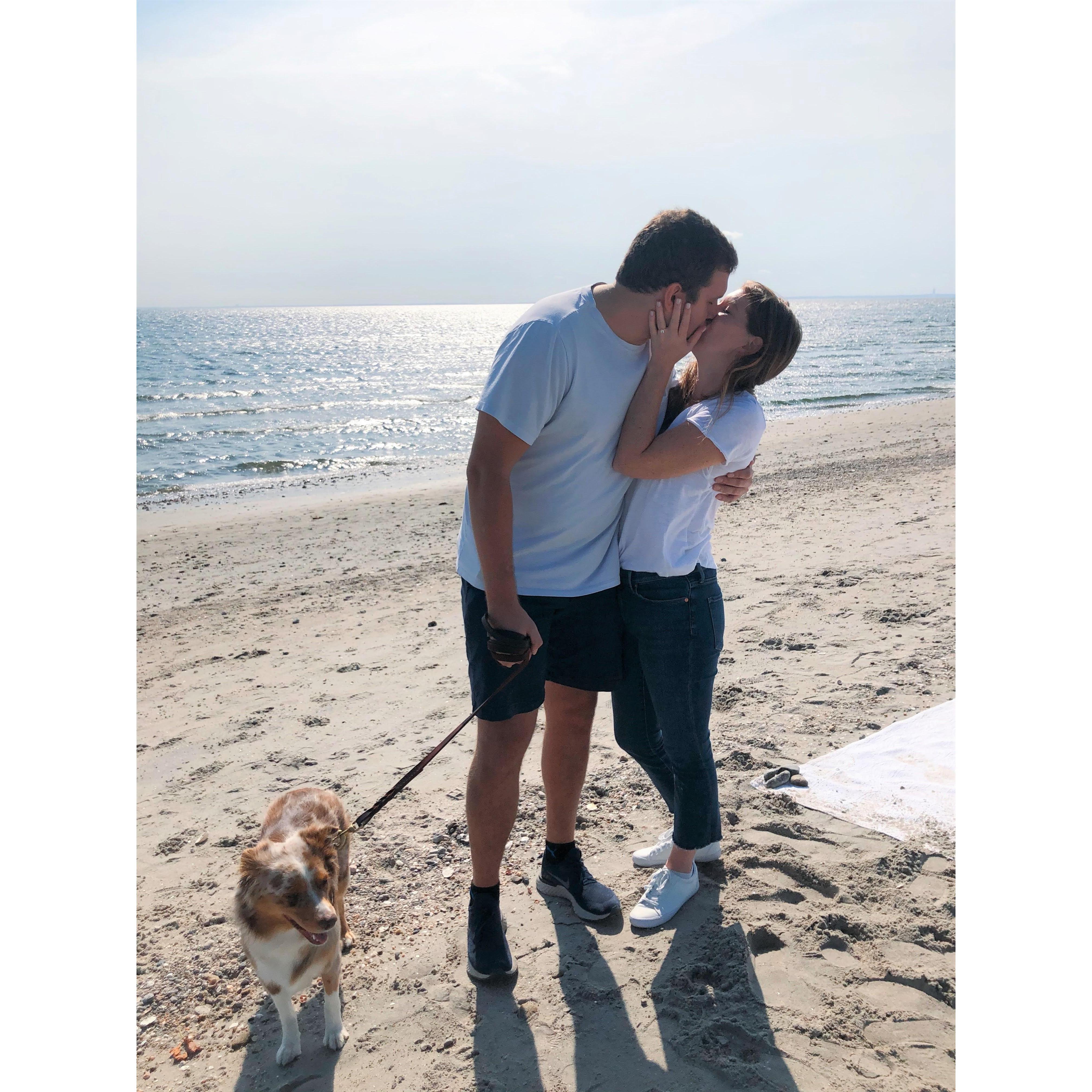Right after Becky said "yes"