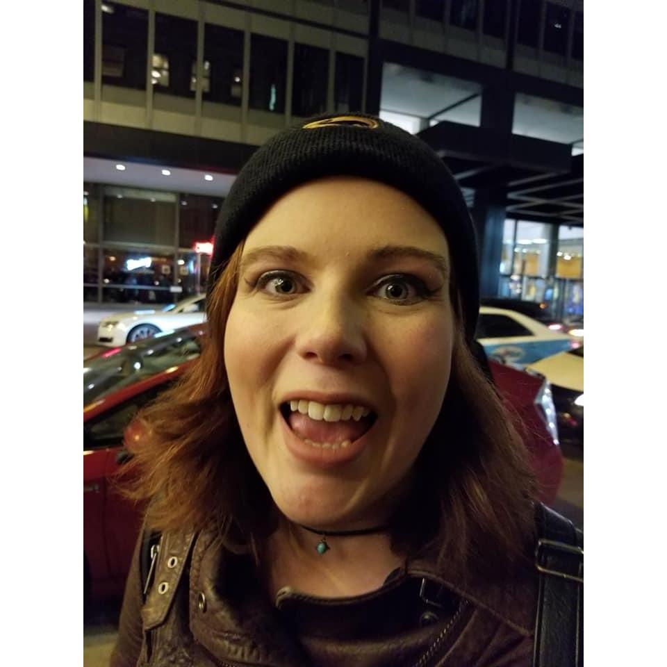 My face when he took me to see Hamilton the evening after he proposed.