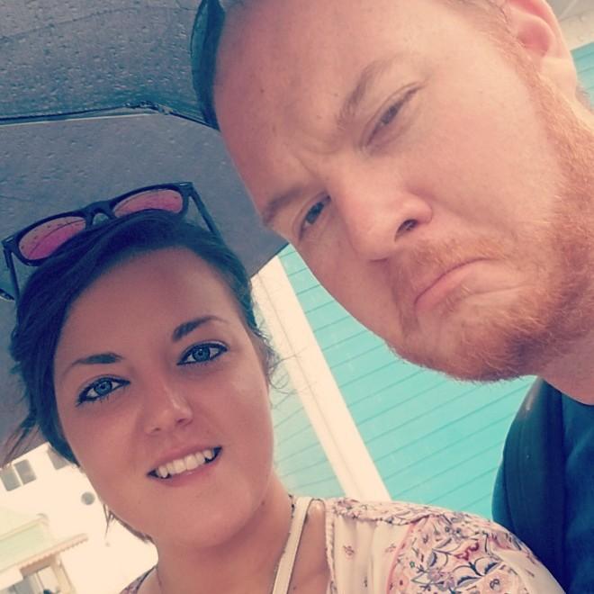 sad about rainy weather in the Bahamas