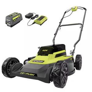 40V 18 in. 2-in-1 Cordless Push Lawn Mower with 6.0 Ah Battery and Charger