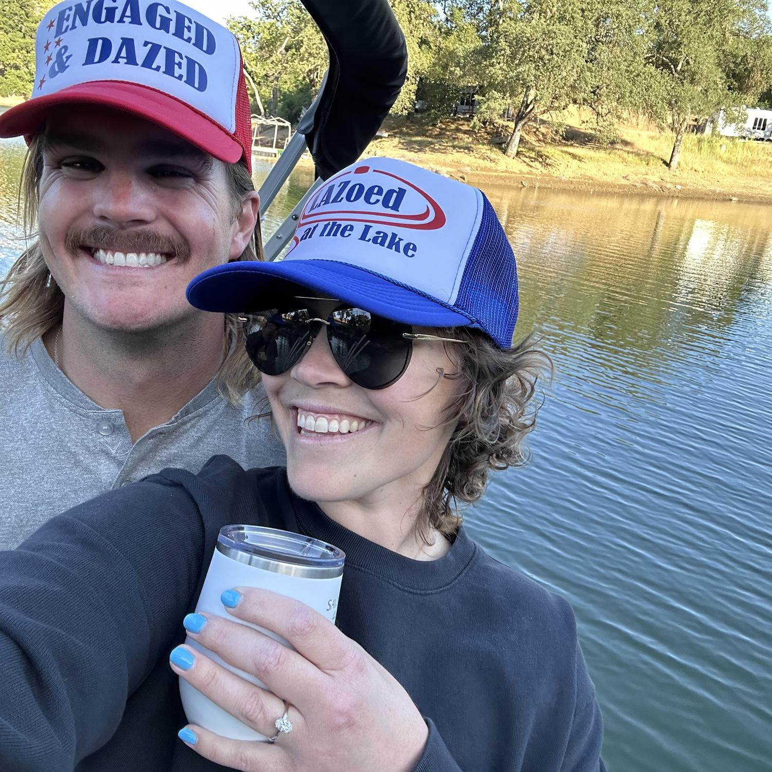 Newly Engaged Booze Cruise at Lake Nacimiento 💍🥂