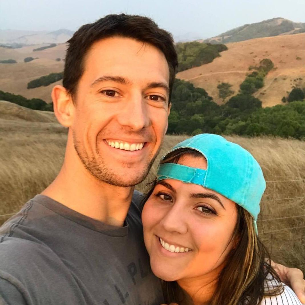 Taken at sunset after a day of driving along the California coast in our first few months of dating