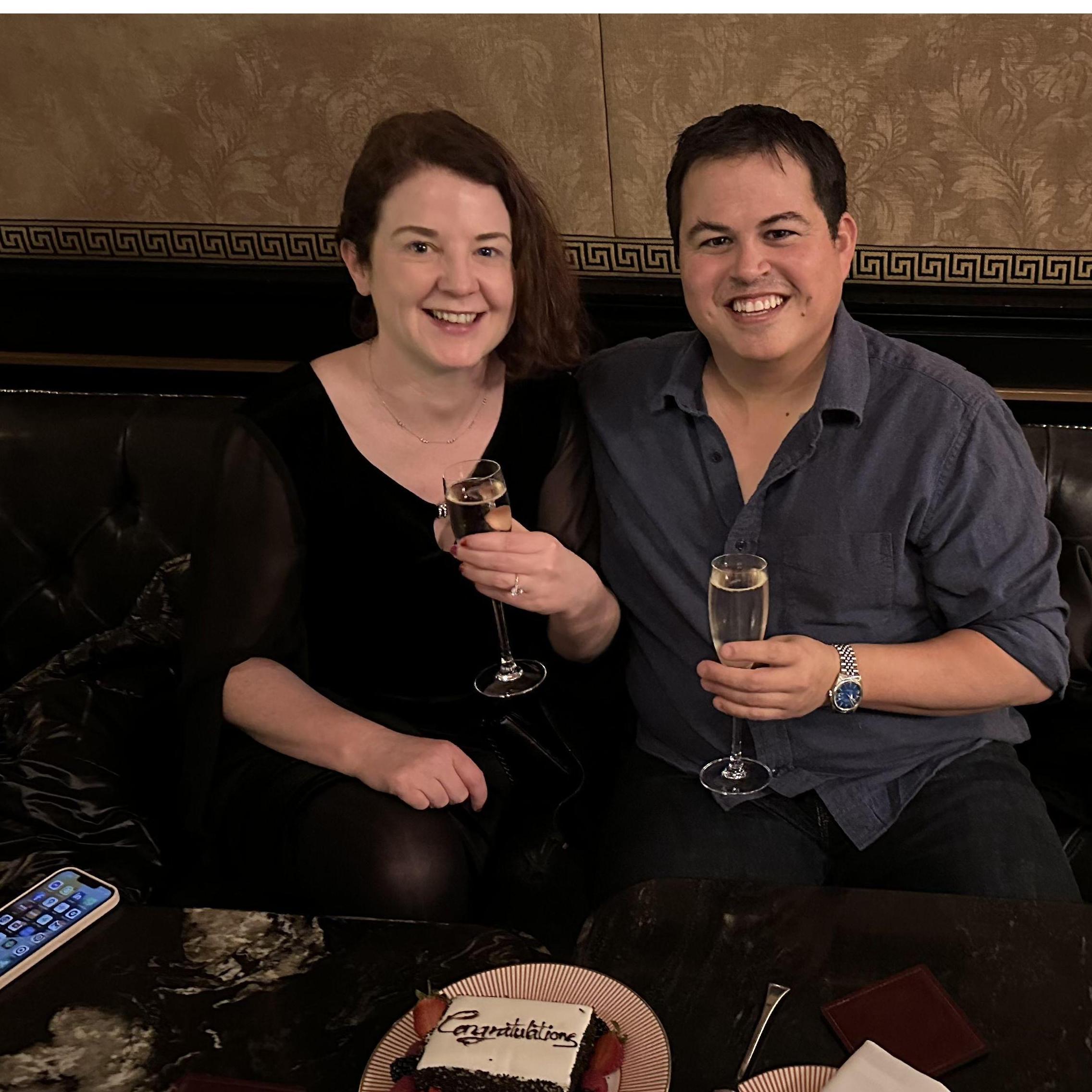 Celebrating the engagement
