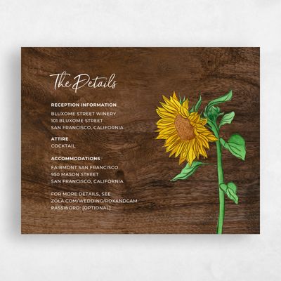 Dark Wood, Brown Wedding Enclosure - Bonnie