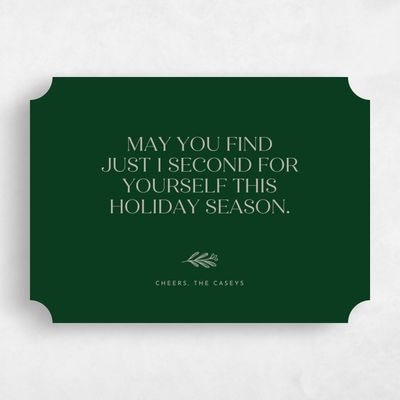 Green Ticket Holiday Card - Nantucket