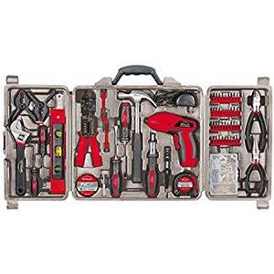 Apollo Tools DT9408 53 Piece Household Tool Set with Wrenches, Precision Screwdriver Set and Most Reached for Hand Tools in Storage Case
