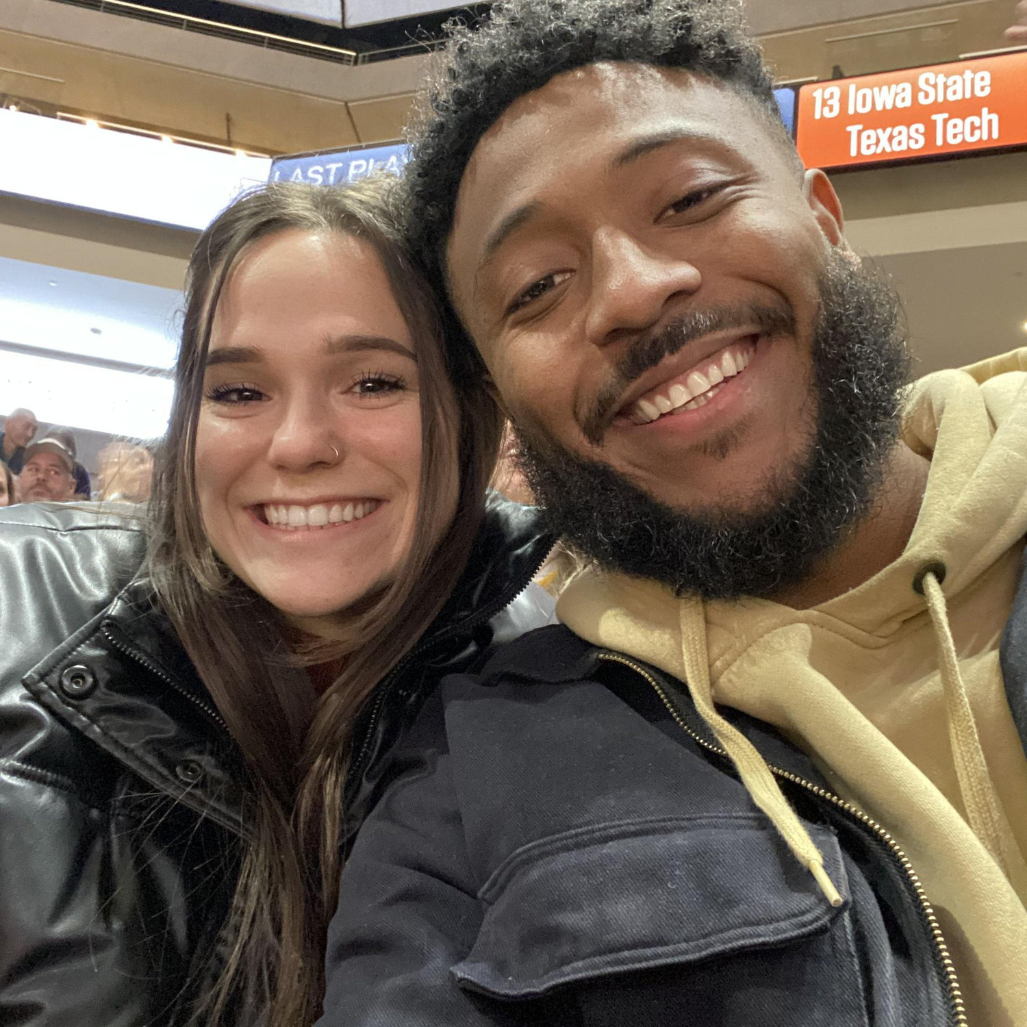 Attending a UT basketball game! Perks of Kati's job.