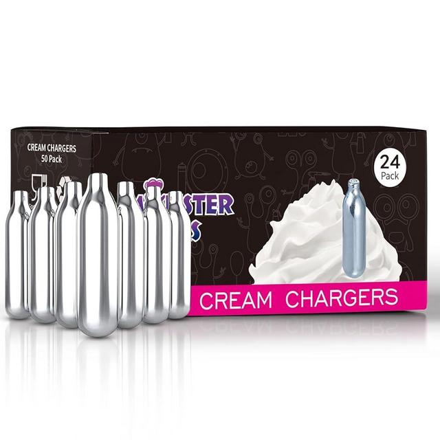 LJJALKY Whipped Cream Chargers, 24 Pack