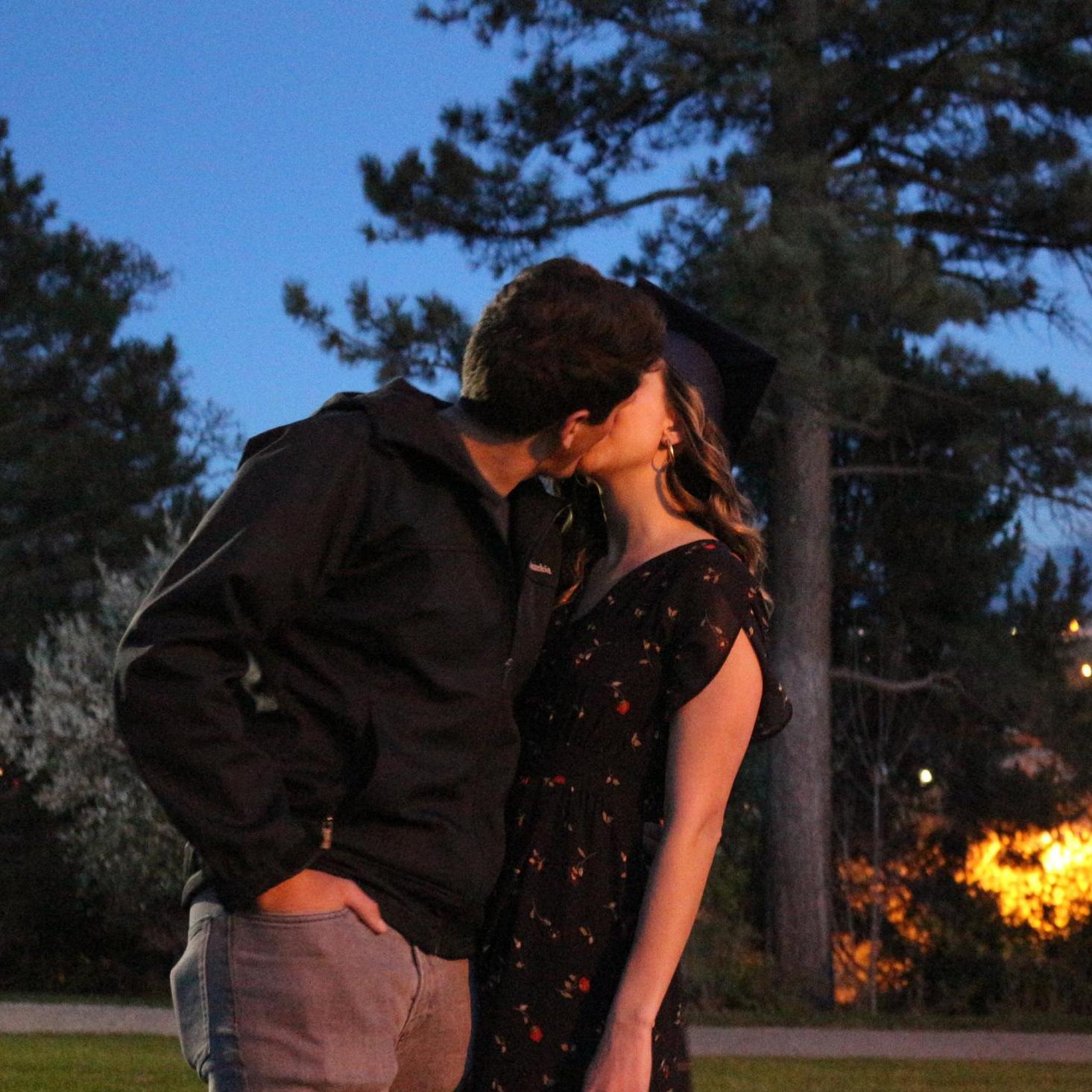 Alyssa graduated from BYU, and Grant was there to celebrate, despite her canceled commencement.