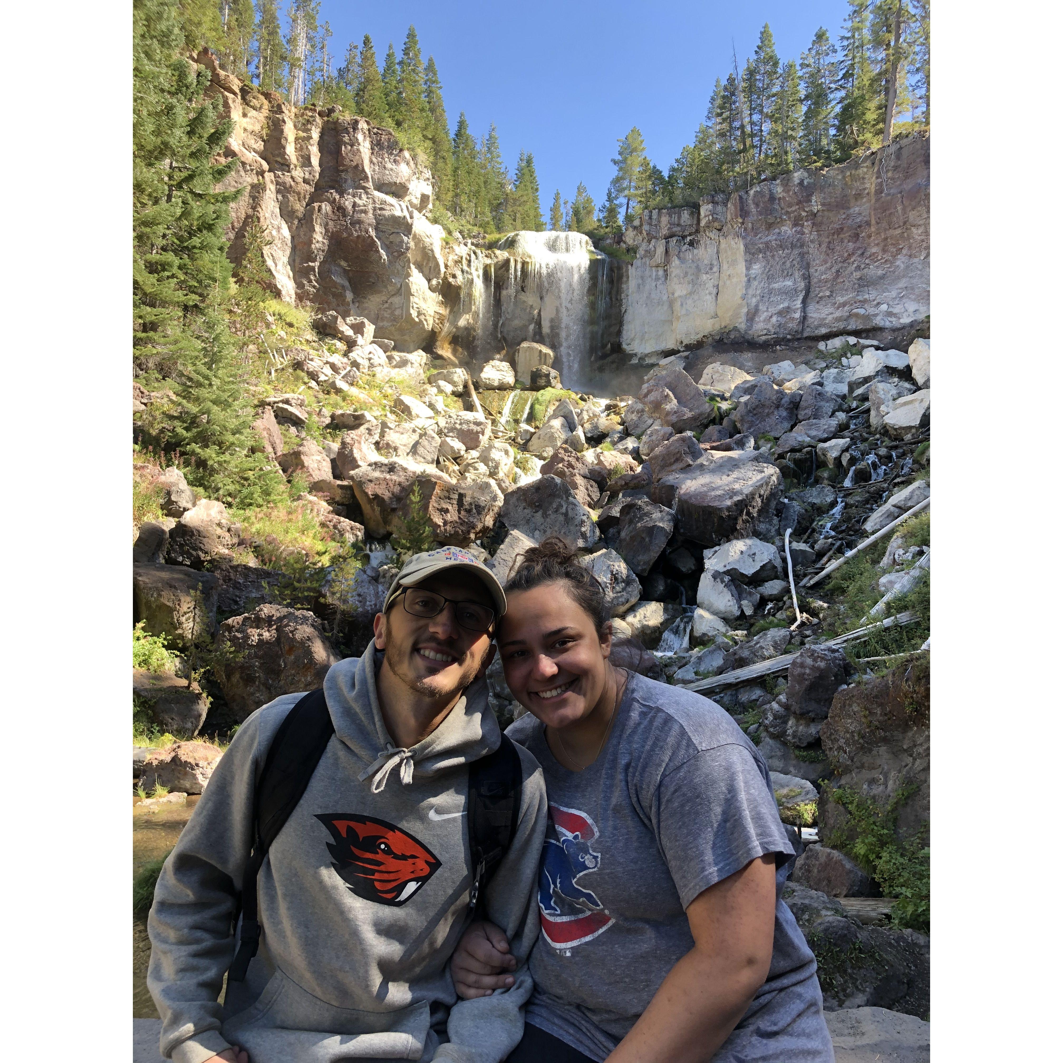 Camping and hiking in La Pine with Maddy's brother and sister-in-law