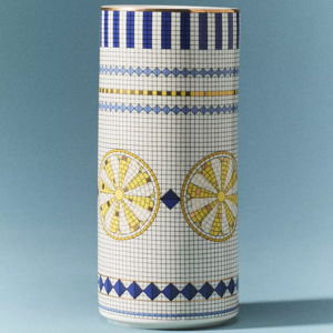 Lemon Bistro Tile Stoneware Italia Vase