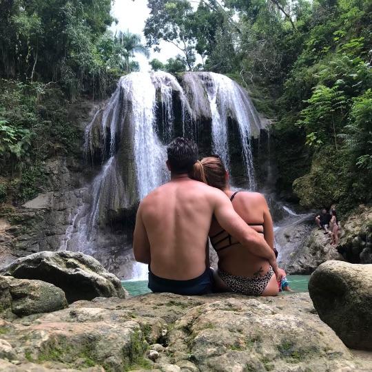 Chasing Waterfalls and Catching Feelings.  Our first flight together.