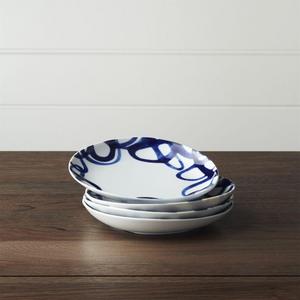 Set of 4 Como Swirl Salad Plates