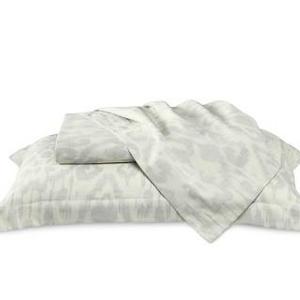 Printed Ikat Sateen Bedding Sham, Each, Standard, Gray