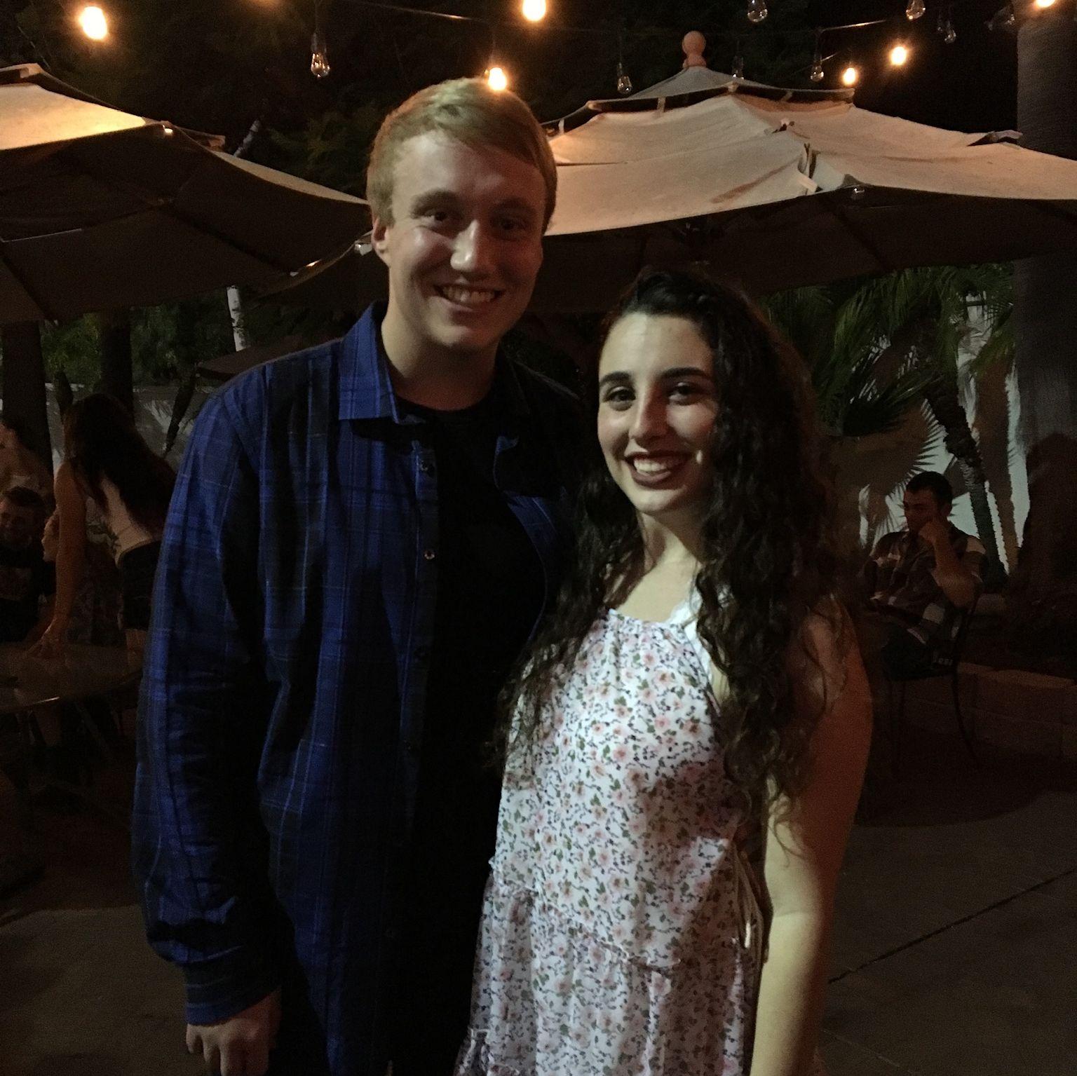 Our first photo together, way back in 2016! This was taken at The Grad - a popular line dancing spot in SLO that we used to frequent!