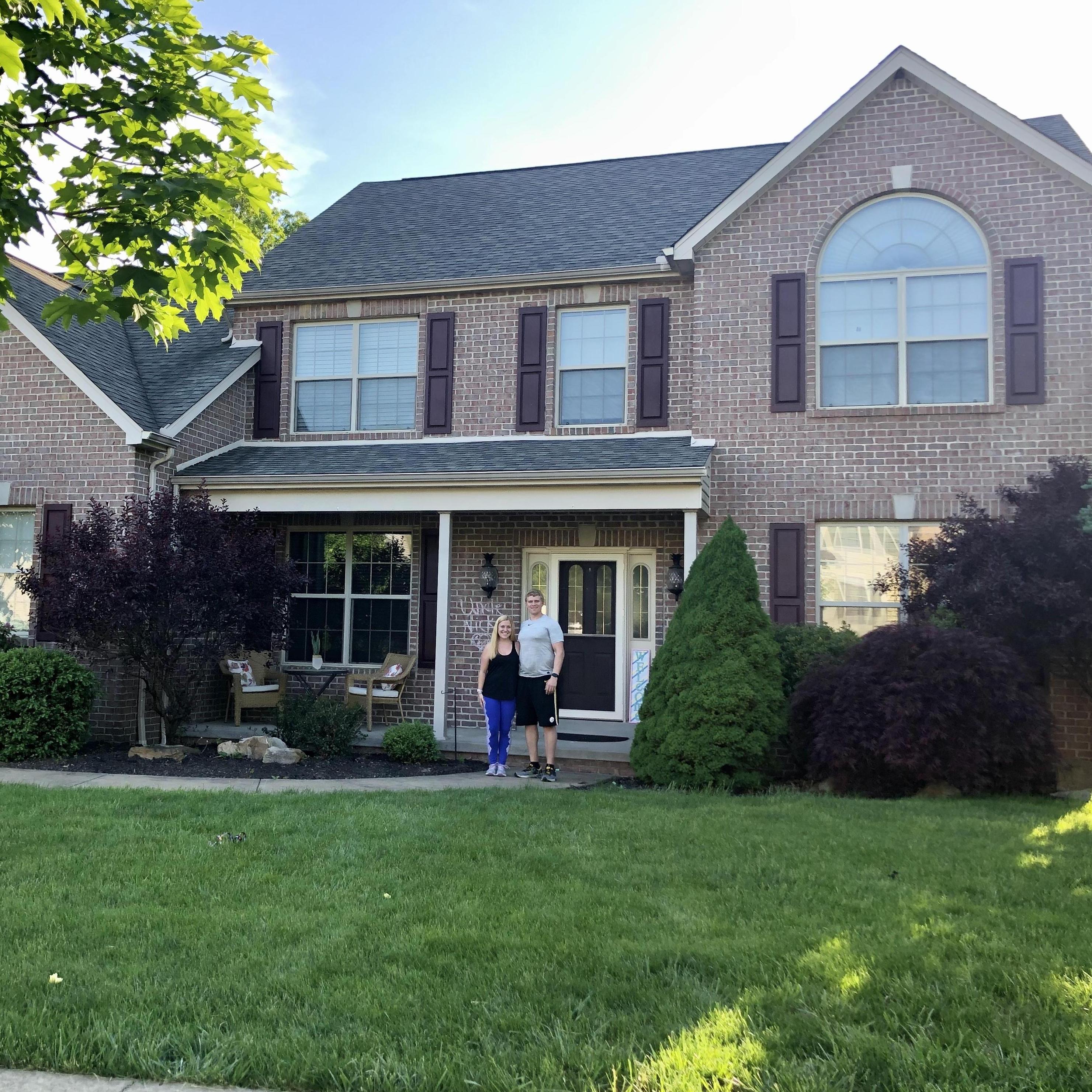 May 26: Luke & Andrea celebrate the first day in their new home in Cranberry Highlands.