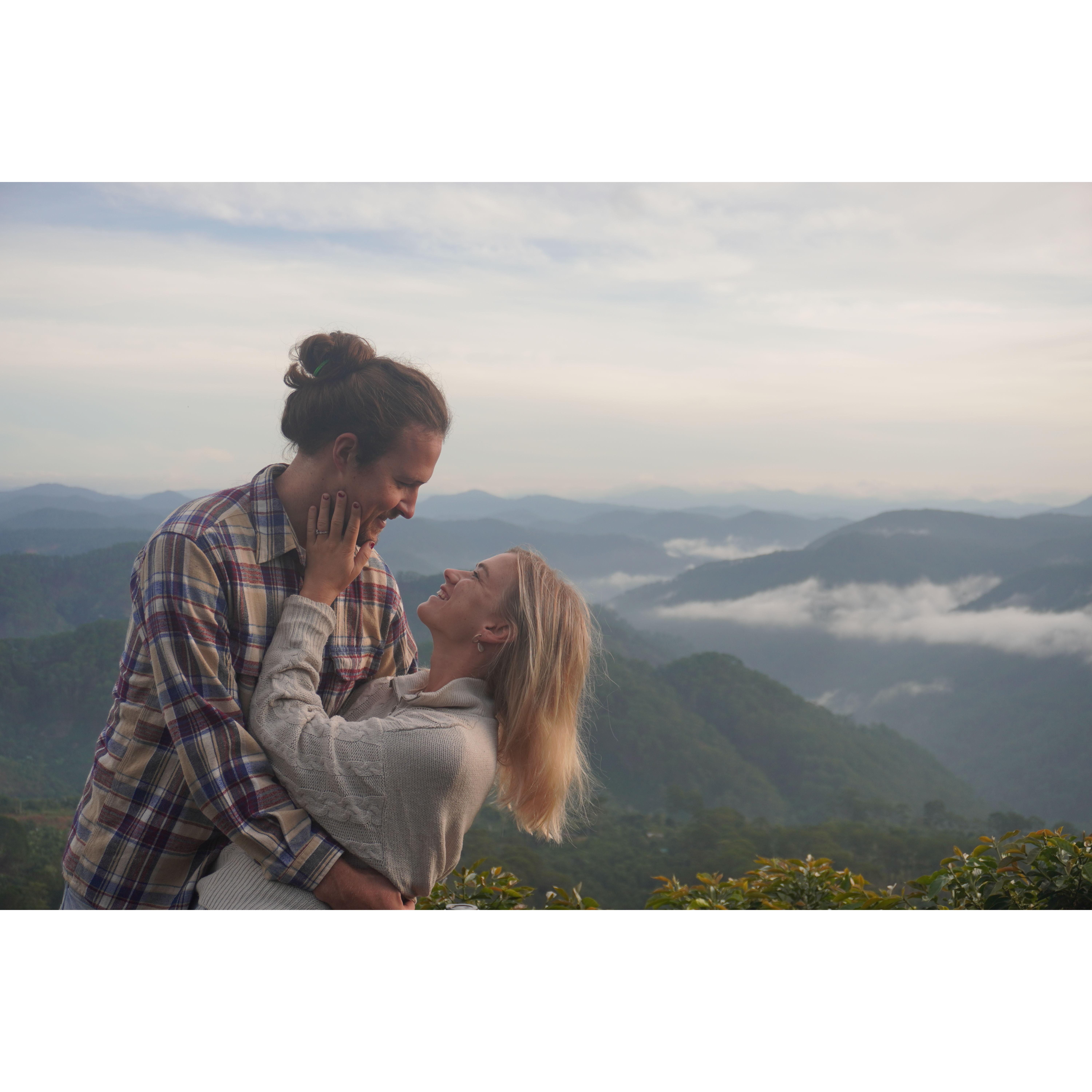 "Just the two of us, creating memories in foreign lands..." On Cloud 9 in Da Lat, Vietnam