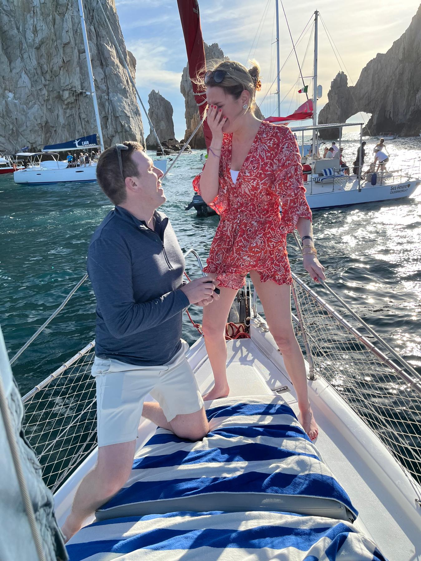 The proposal. January 2023 in Cabo San Lucas, Mexico