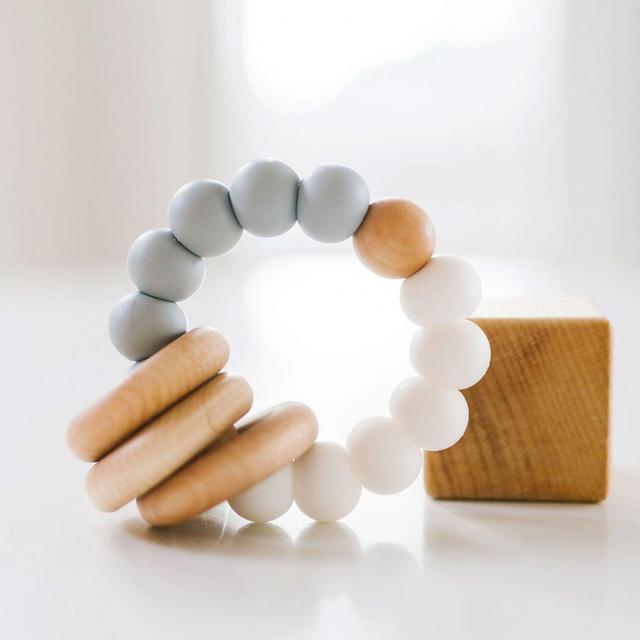 Organic Baby Brands We ♥︎ | Silicone + Wood Teether Ring