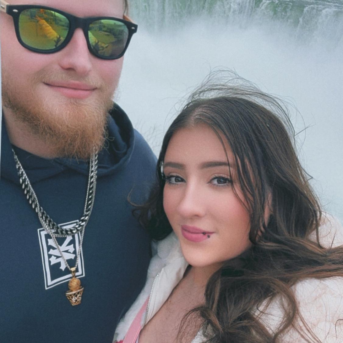 Standing infront of Niagara Falls!