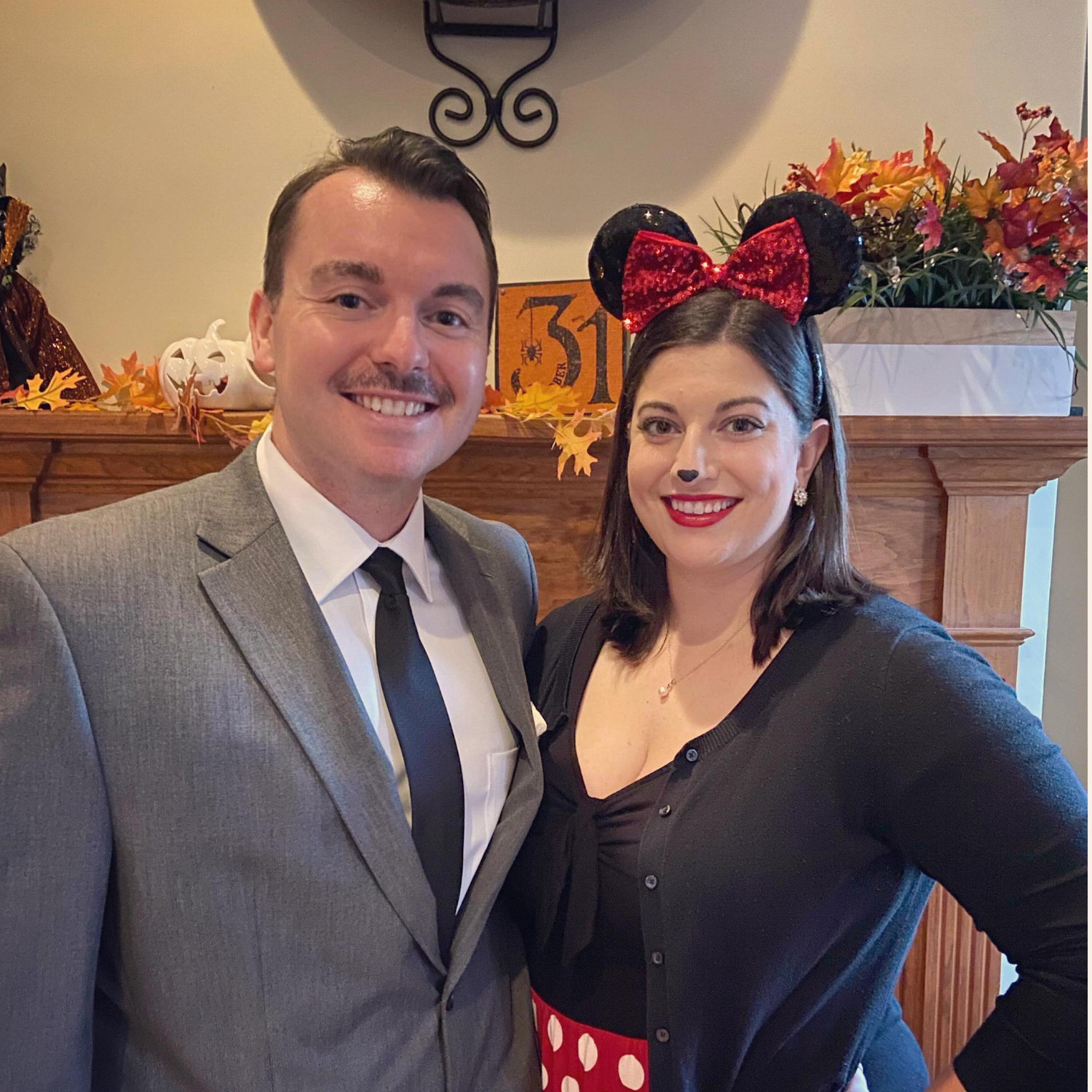 Our love of Disney as seen in our choice of Halloween costumes! During our first conversation together, we found out we had the same favorite ride in Disney World: Pirates of the Caribbean.