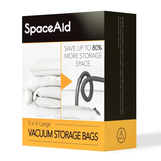 XL 3 pc Vacuum Storage Bags，Vacuum Storage Bags,Space Saver Sealer Compression Bags