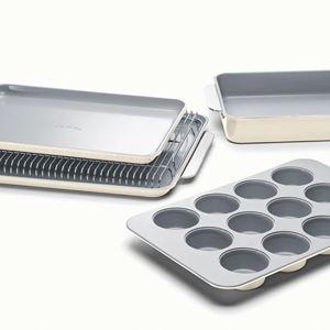 Half Bakeware Set- 6 Piece- Cream