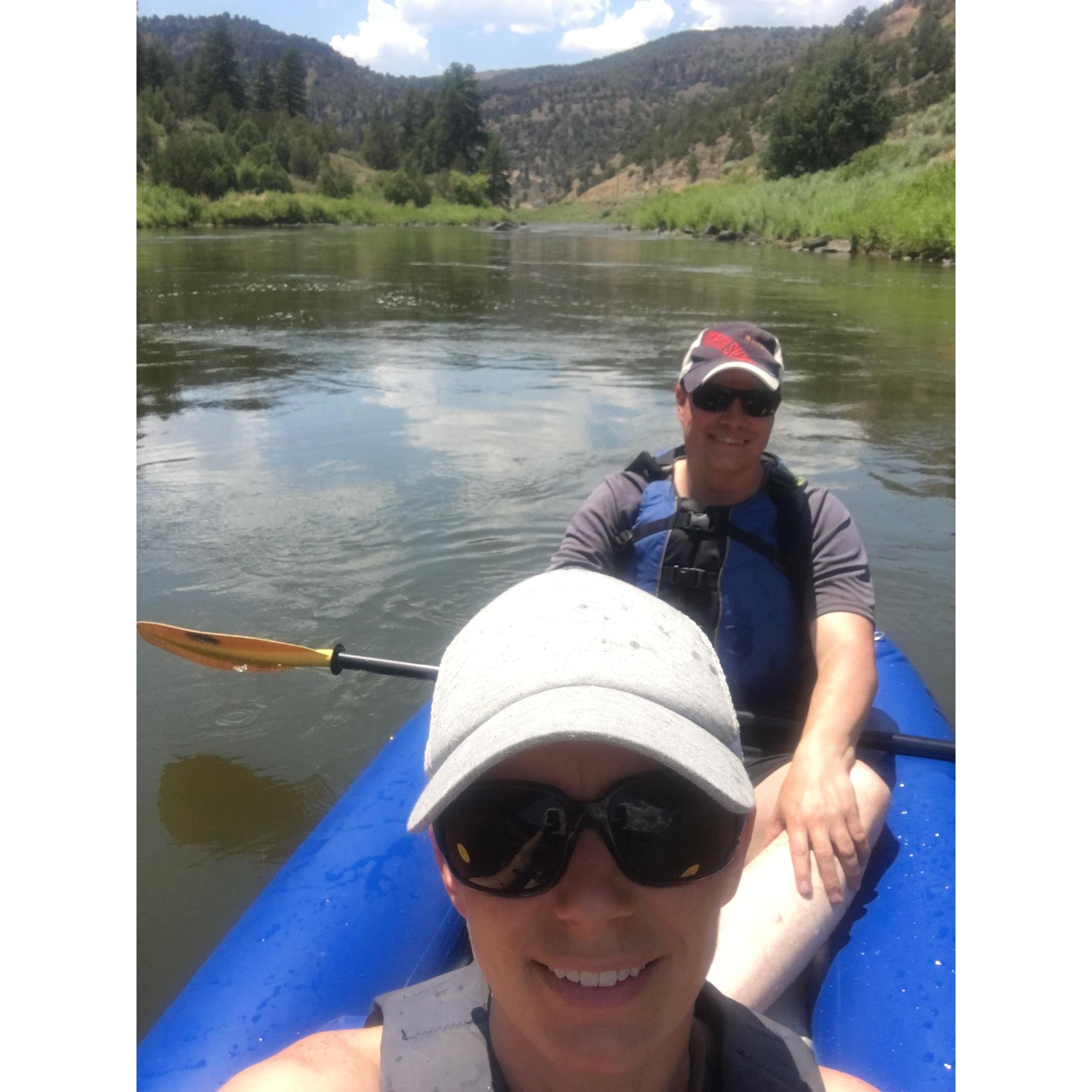 Floating the Upper Colorado river together