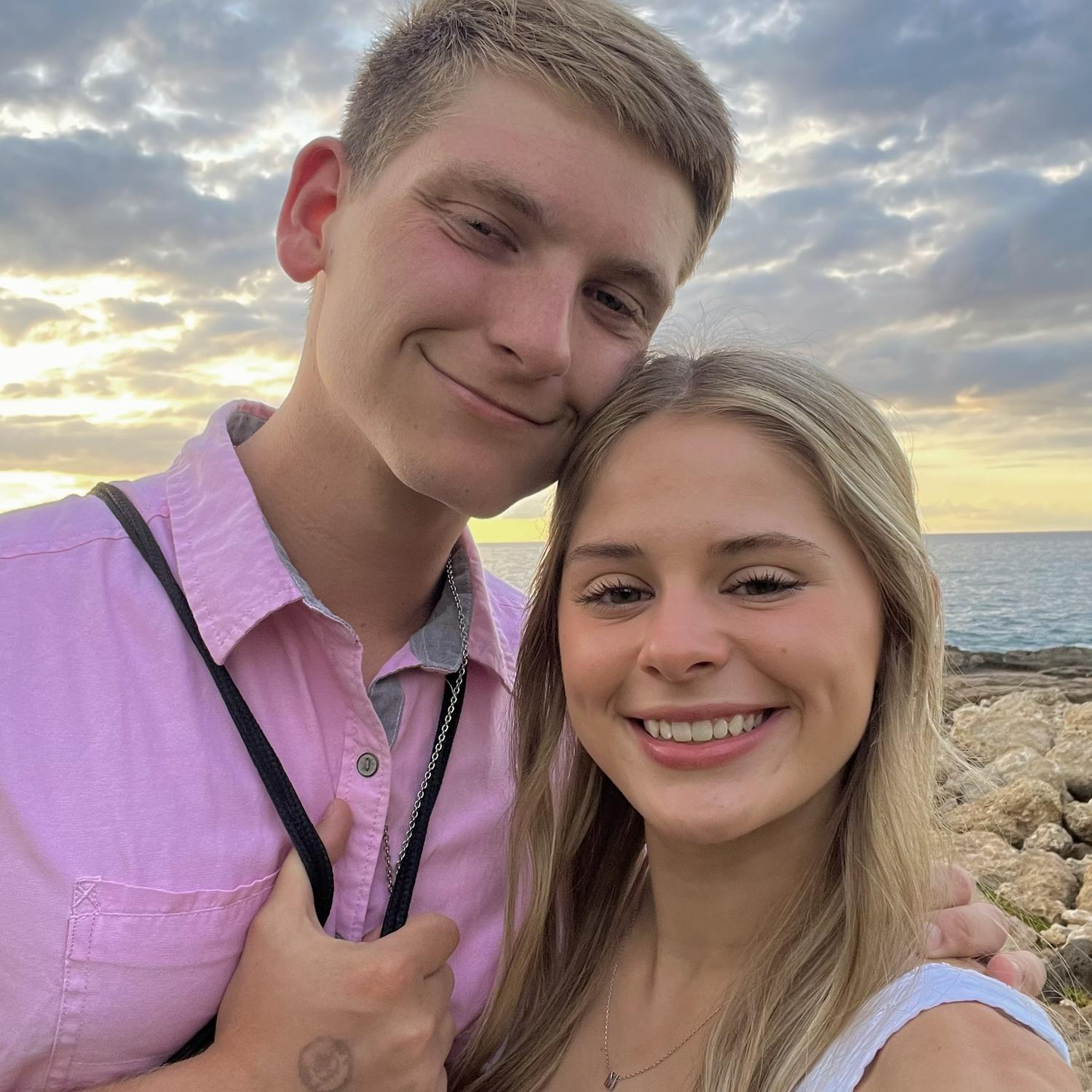 Right before Christian proposed!!