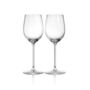 Tiffany & Co. White Wine Glasses in Crystal Glass, Set of Two