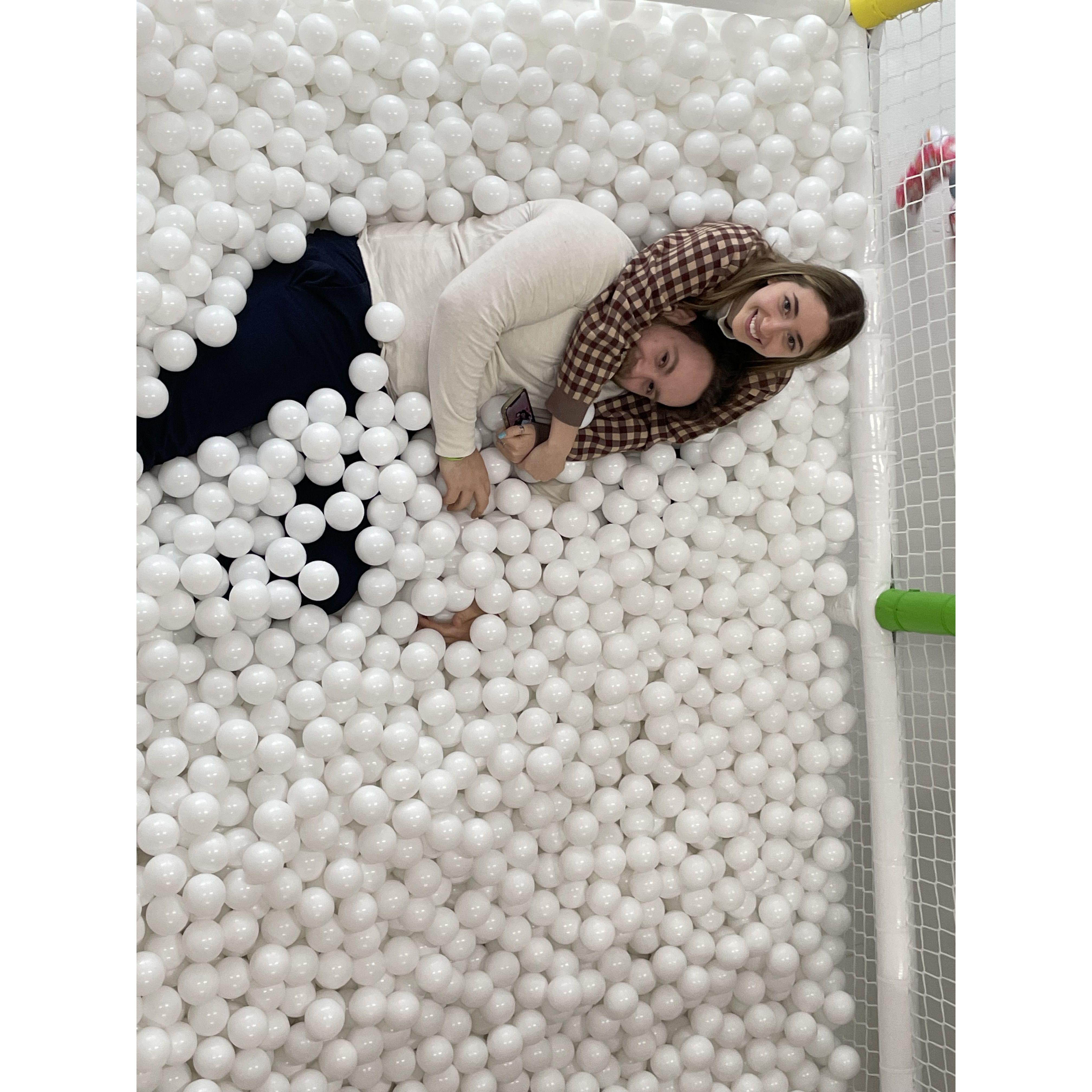 CJ Hendry's Plaidground- April 2023- before Zack lost his phone in the ball pit
