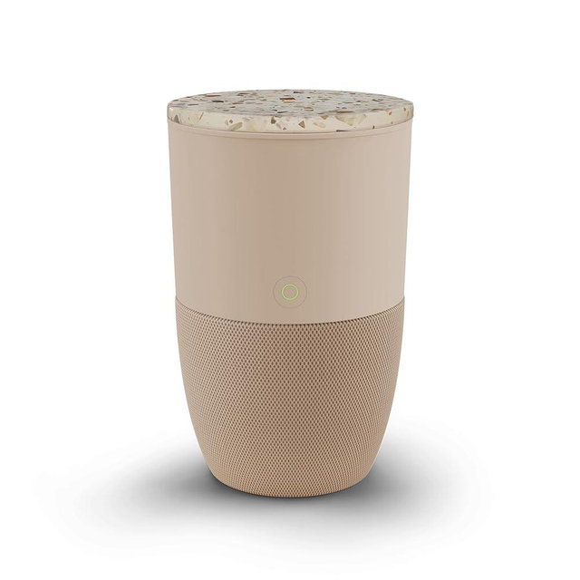 Dupray Bloom™ Air Purifier for Large Rooms with Planter or Custom Accent Table Design | For Home, Bedroom, Office, Dust, Pets | H13 HEPA Air Filtration (Accent Table - Terrazzo, Latte)