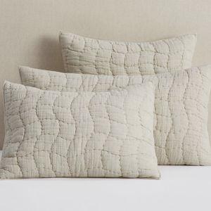 Cloud Quilted Shams - Flax