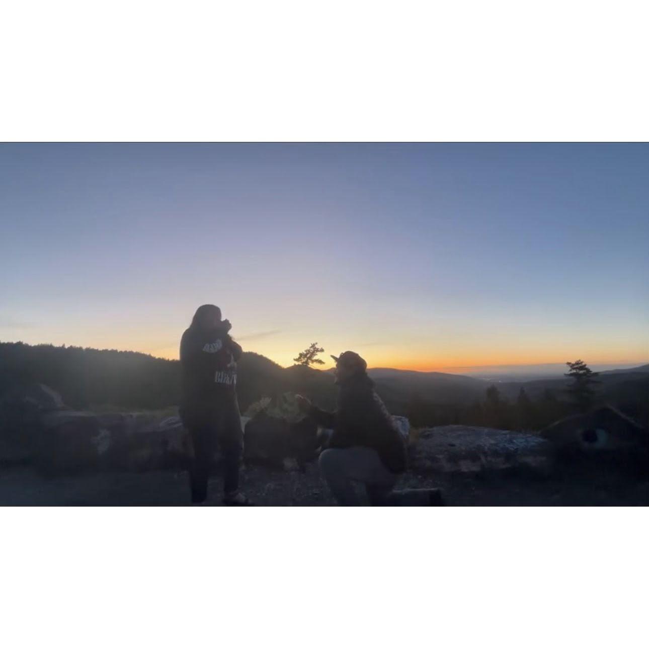 The night Kyle proposed!