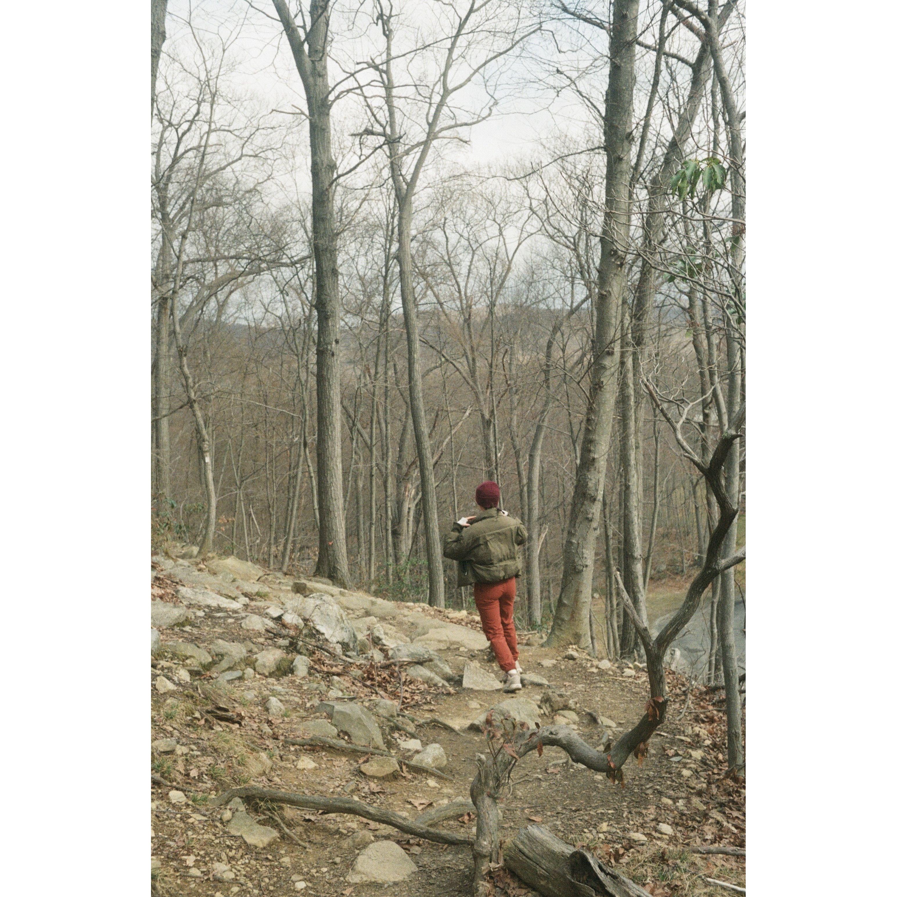 Meg on the engagement hike