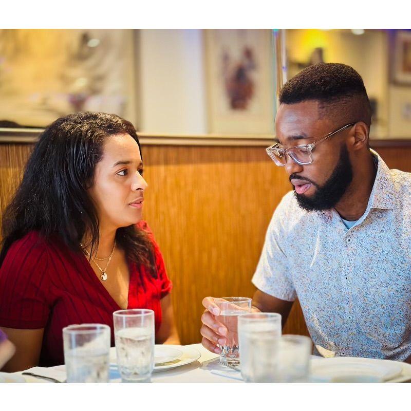At dinner