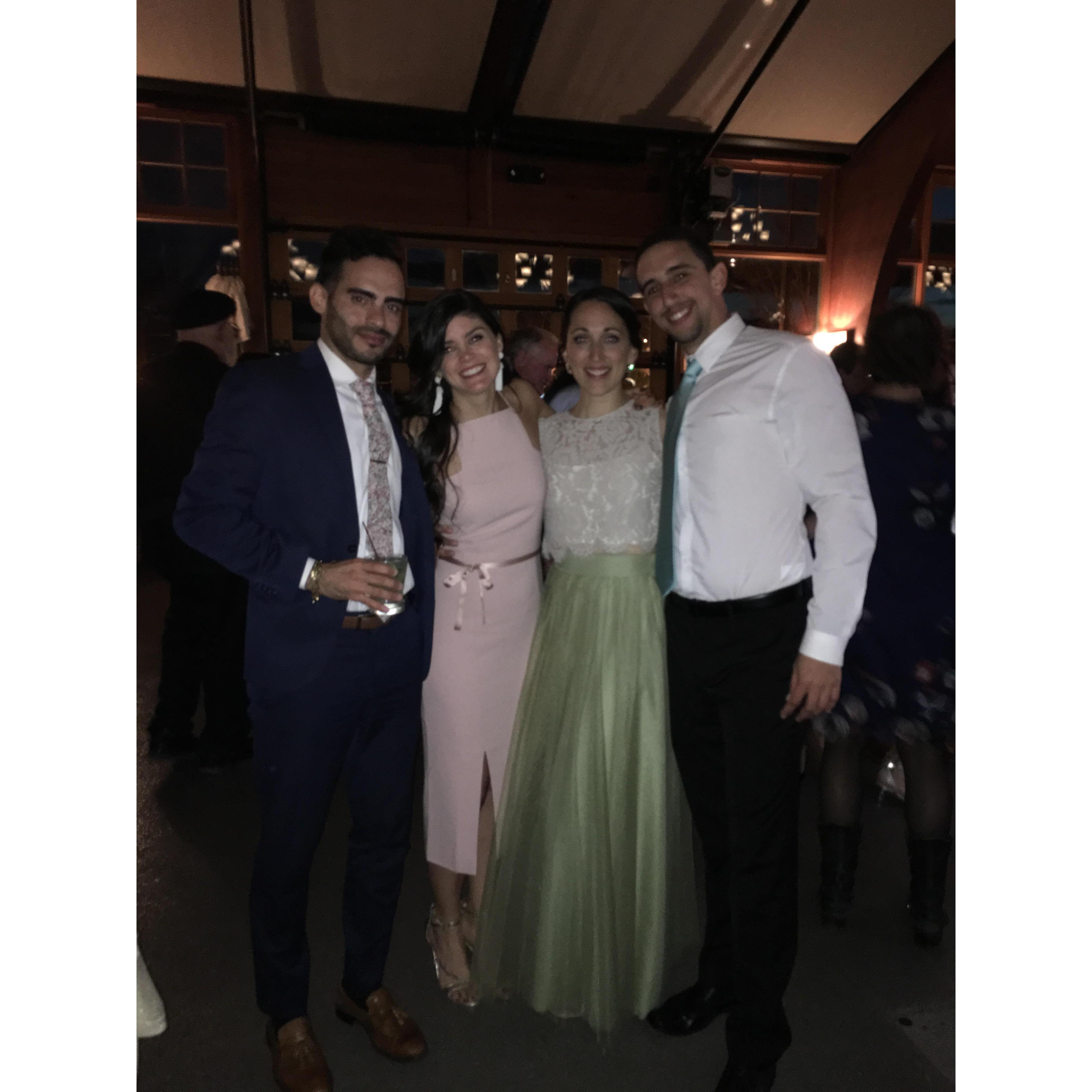With our dear friends Leah & Andres!