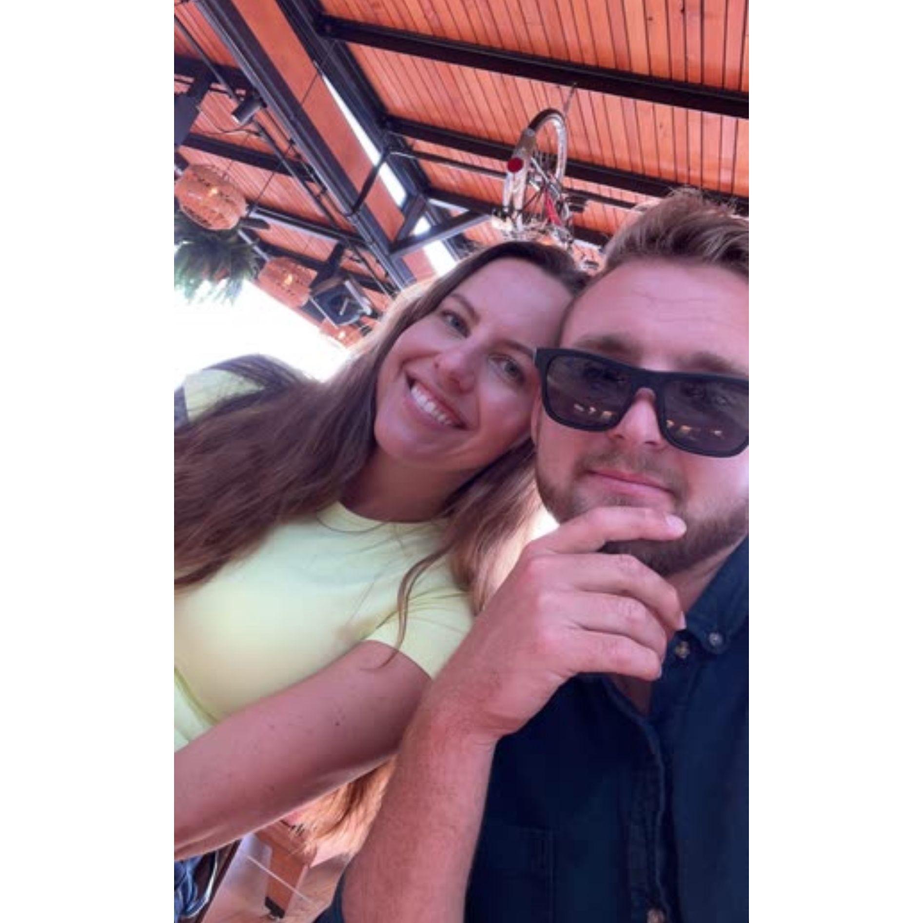 Our first photo together