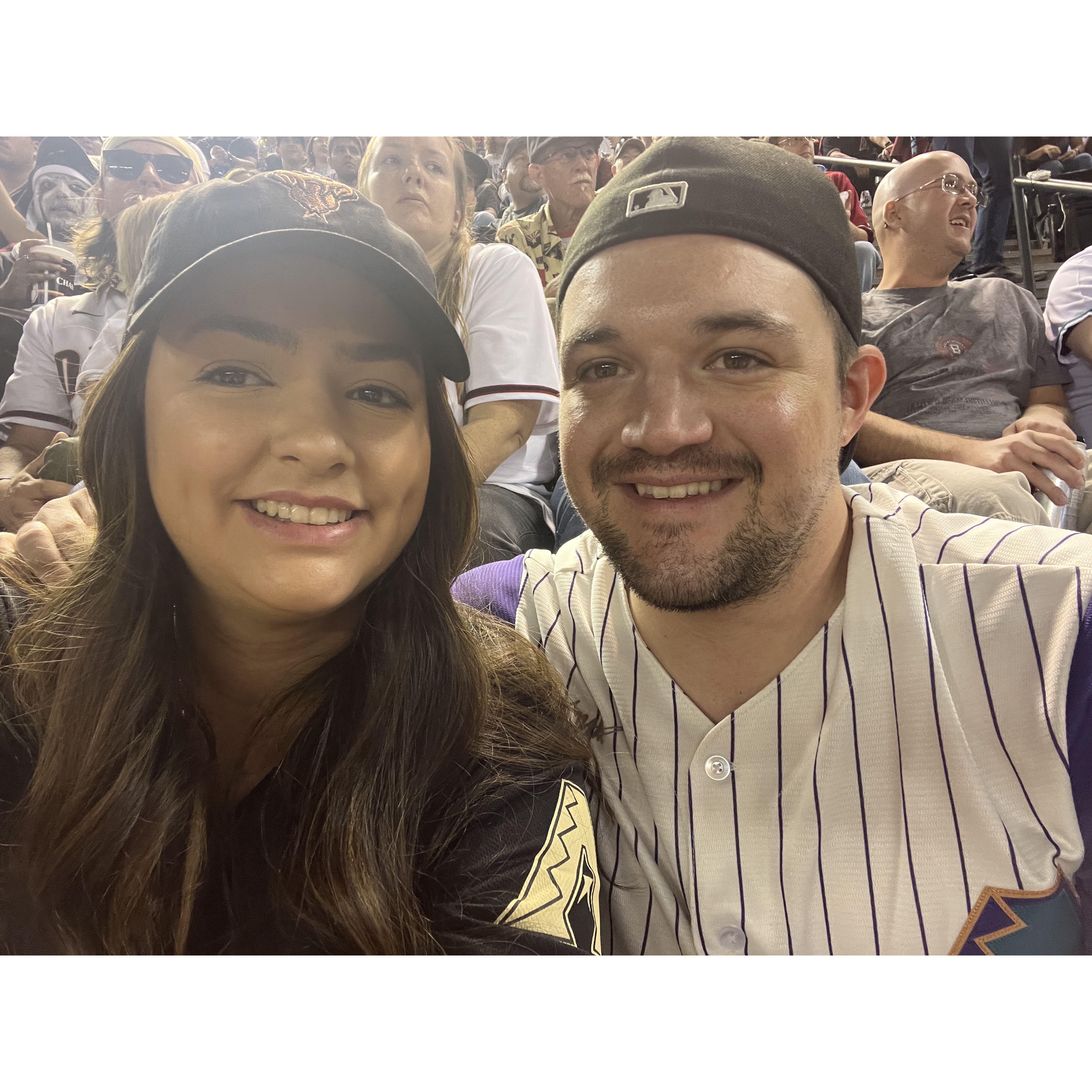 ONE OF MANY BASEBALL GAMES TOGETHER!