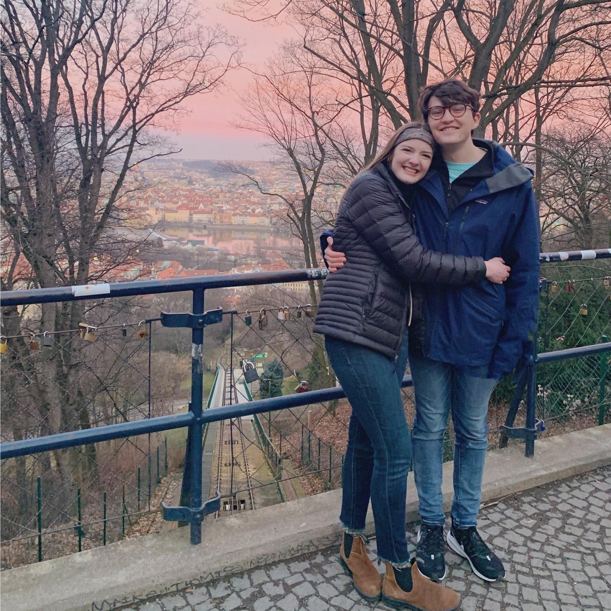 A sweet sunset in Prague.