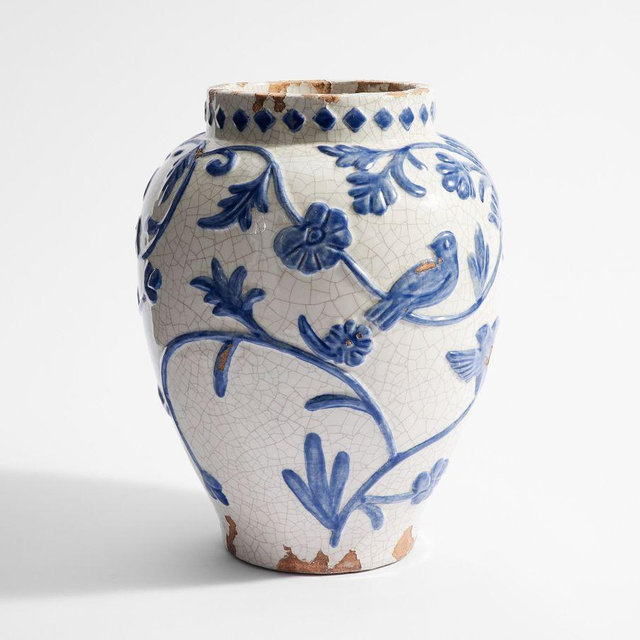 Montrose Vase Collection, XL, Blue/White