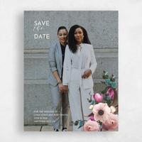 Pink Wedding Save the Date - Camellia Portrait