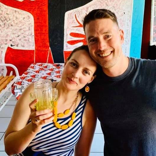 Morning after our engagement in Loreto, Mexico, November 2019.