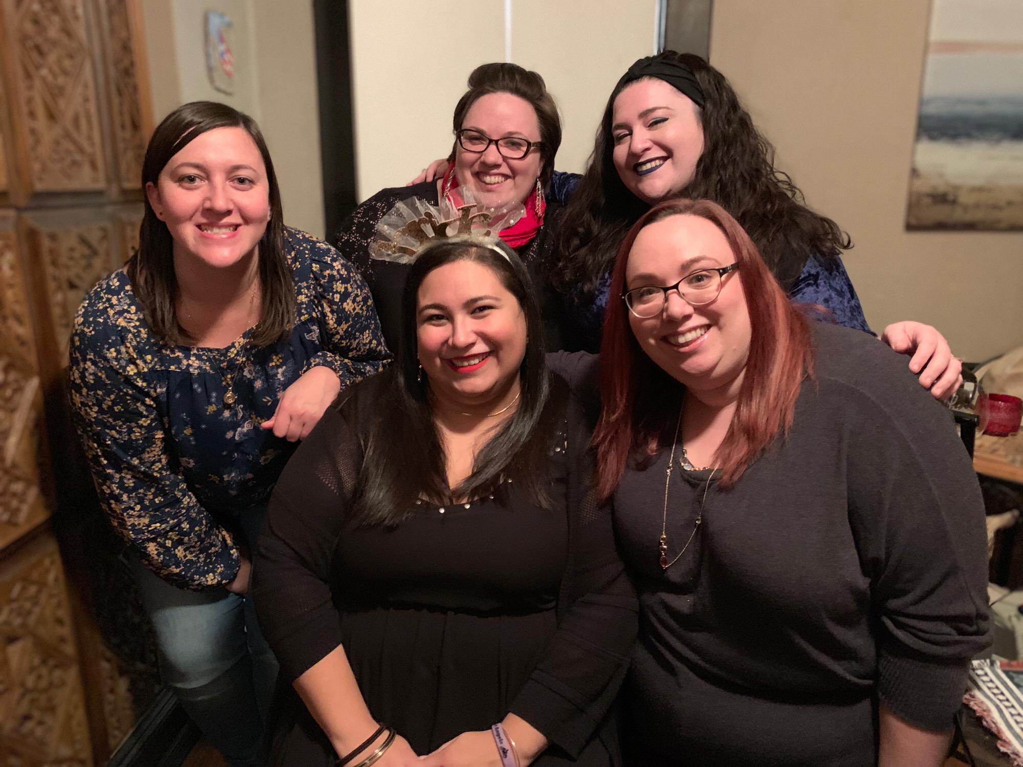 The Bride Squad (left to right): Ashley, Lisa, Alanna and Christine.