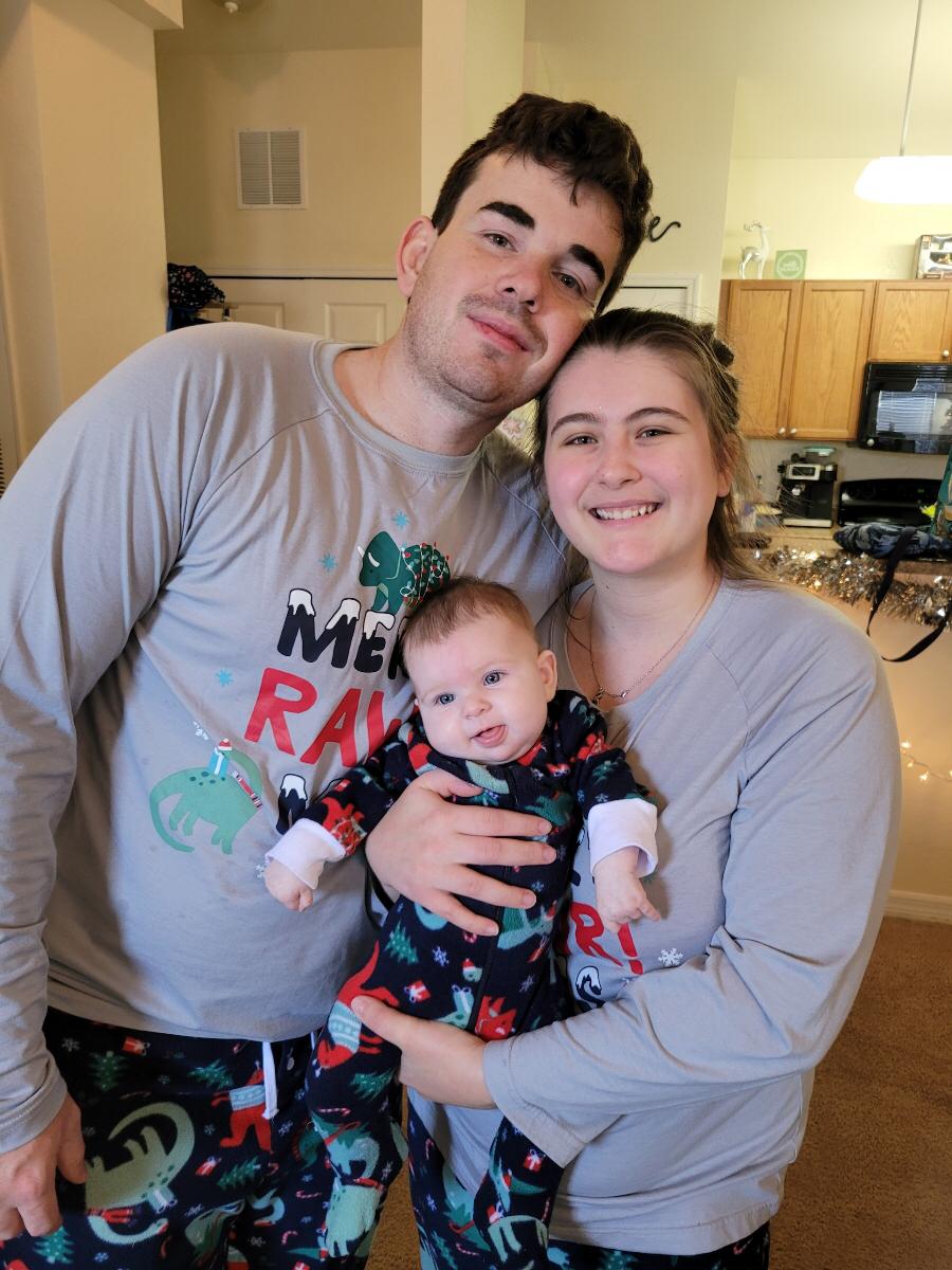 Our first Christmas Day together with Blake home.