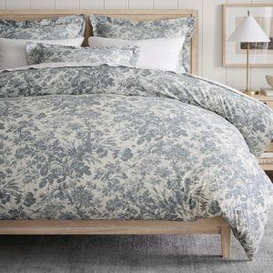 Sorrel Toile Steel Blue Duvet Cover - Size King/Cal. King