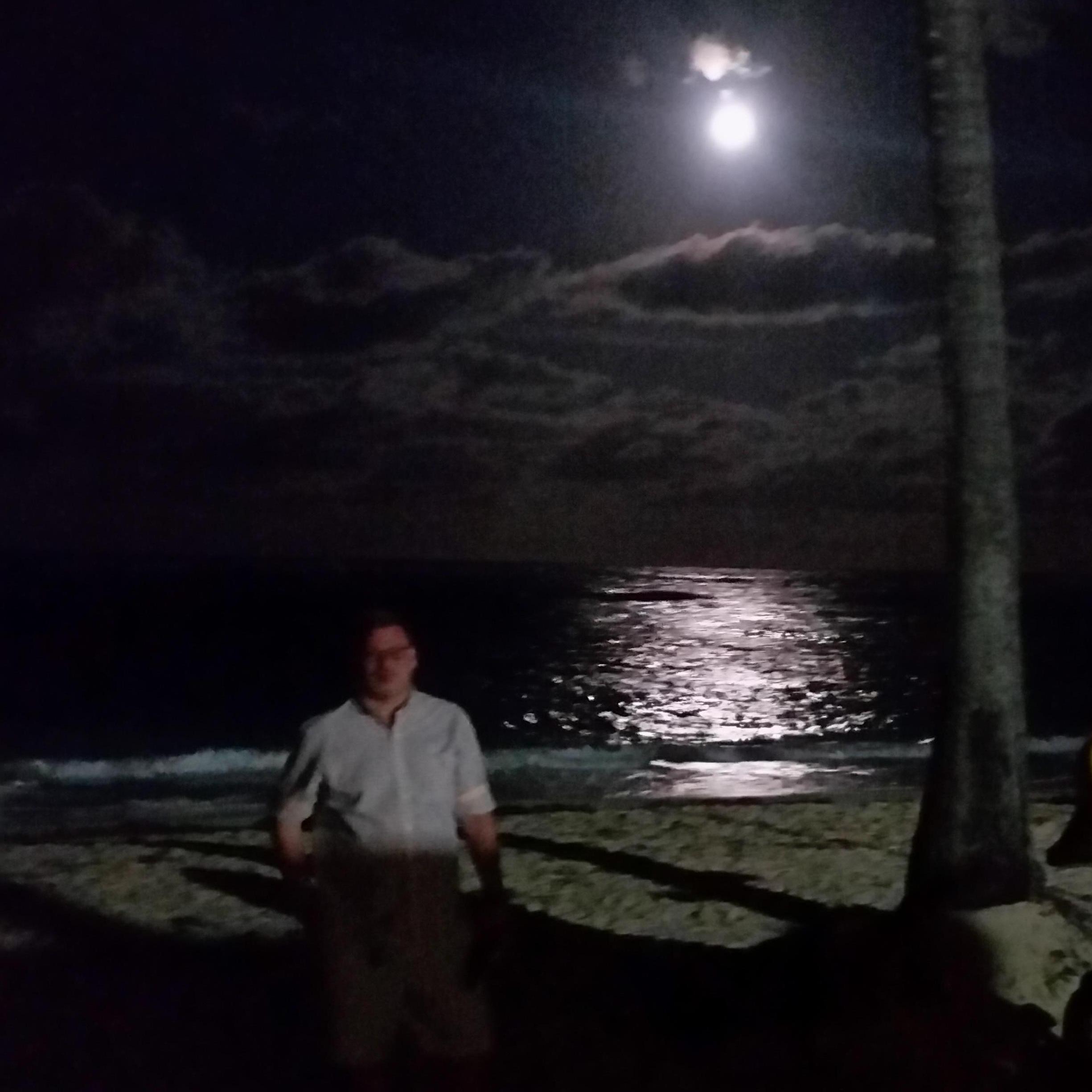 Take a moonlight stroll on the beach.