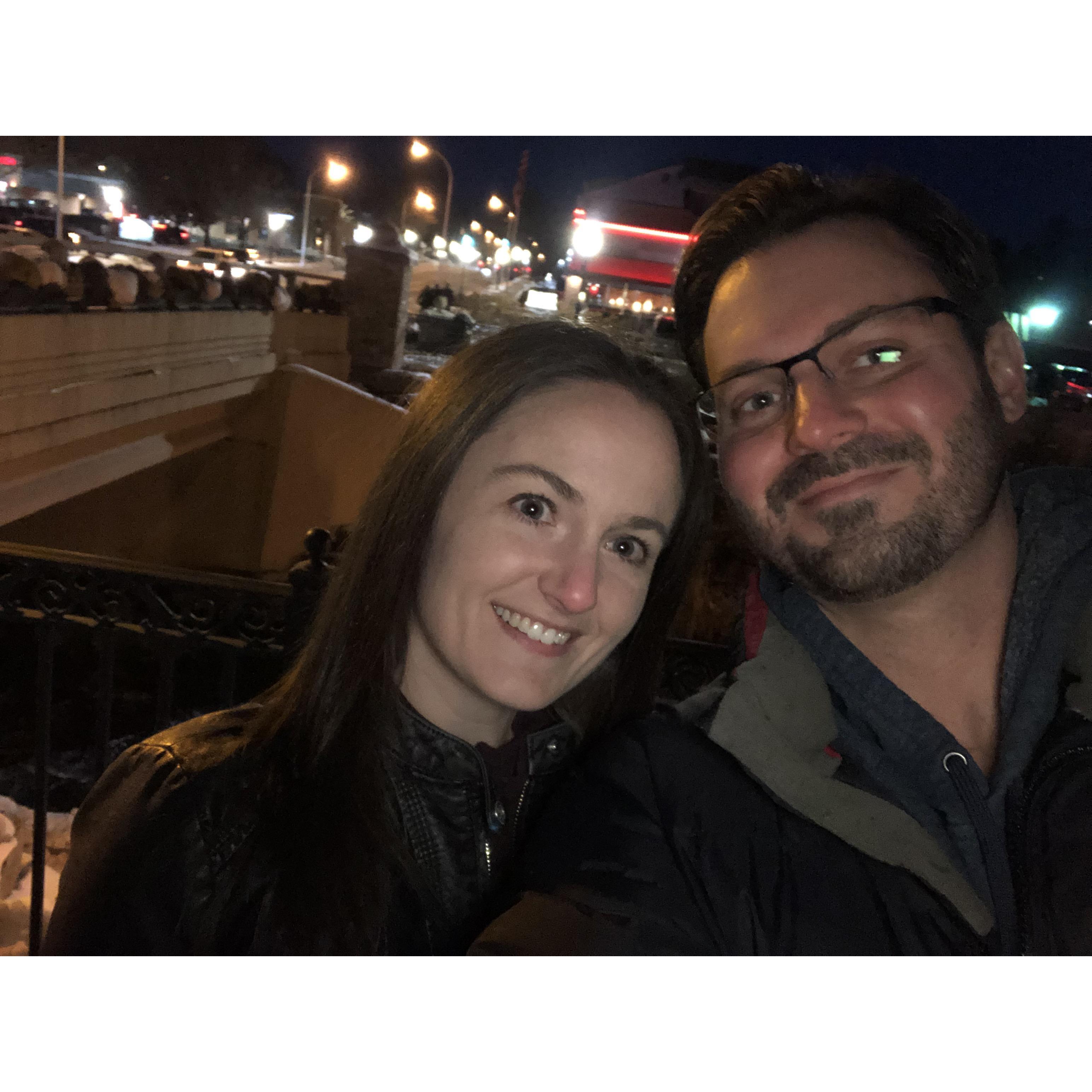 The night of our engagement!