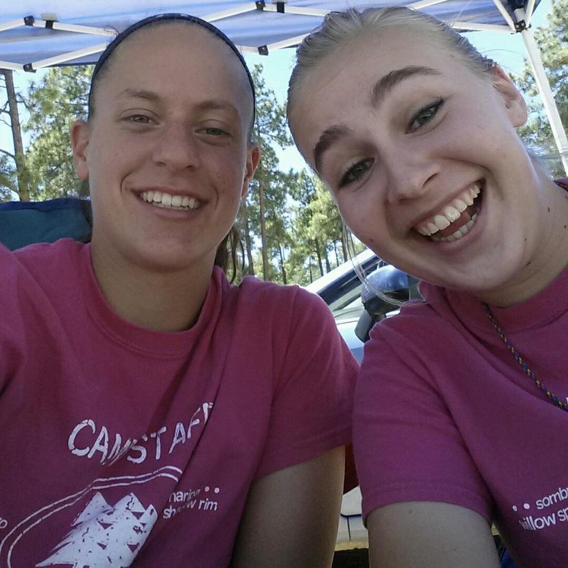 We met in 2015 while working at a Girl Scout camp in Arizona! This is the only photo we have of the two of us from 2015.