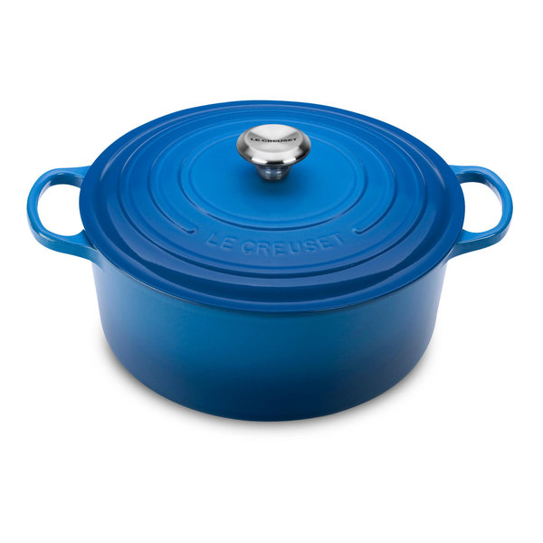 Le Creuset Enameled Cast Iron Signature Round Dutch Oven, 7.25 qt., Marseille